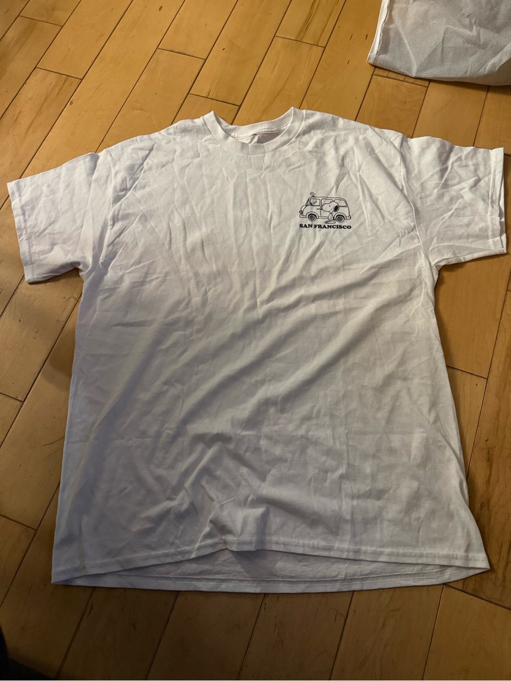 Peanuts San Francisco White Graphic Tee - Classic Crew Neck Men’s Shirt